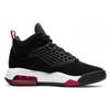 New Jordan Maxin 200 Mid Top Children's Basketball Shoes Black Red Teenagers CD6123-006