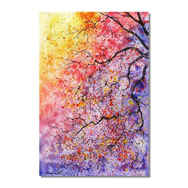 DIY Modern Art Colored Tree 5D Diamond Painting Full Round Drill Mosaic Diamond Embroidery Cross Stitch Kits Home Decor Christmas Gift
