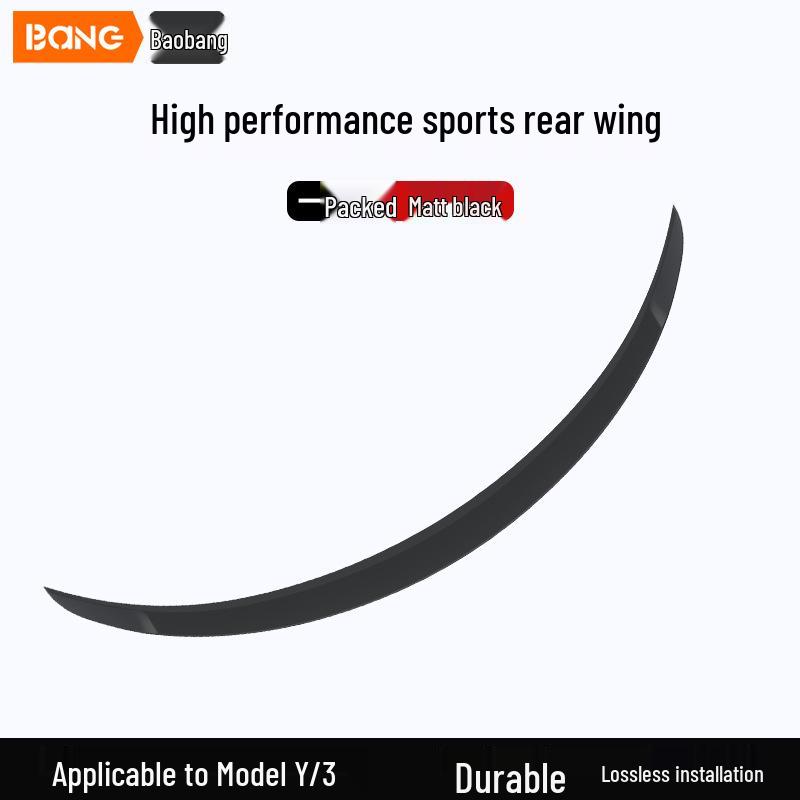 Tesla Model Y/3 Dry Carbon Fiber Tail Wing Sport Body Kit Accessories