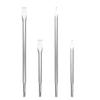 4Pcs Electric Hammer Impact Drill Round Hexagon Chisel Electric Hammer Chisel Extended Slotting Pick Chisel Flat Chisel