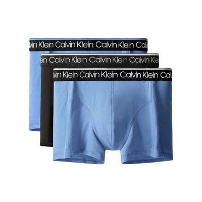 Solid Color Letter Waistband Stretch Boxer Briefs Set Of 3 Men Underwear NP2421O-JTK
