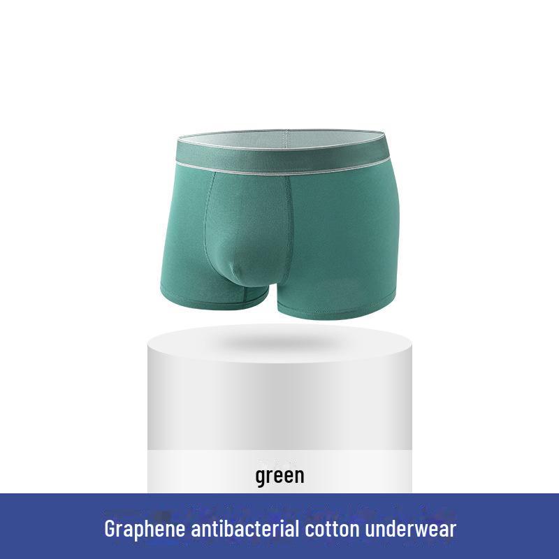 Xinjiang Men's Antibacterial Seamless Cotton Boxer Briefs