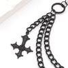 Pants Chain with Hollowed  Cross Wallet Chain Adult Jeans Pocket Chain Hiphop Rock Style Chain for Fashion Enthusiasts