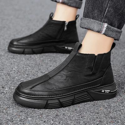 Mode Herenmode 2025 nieuwe lente heren high top Britse werkschoenen casual tussenzool veelzijdige herenlaarzen