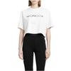 Moncler Logo Print Round Neck Pullover Short Sleeve T-Shirt Women tops White 8C00019-899WS-033