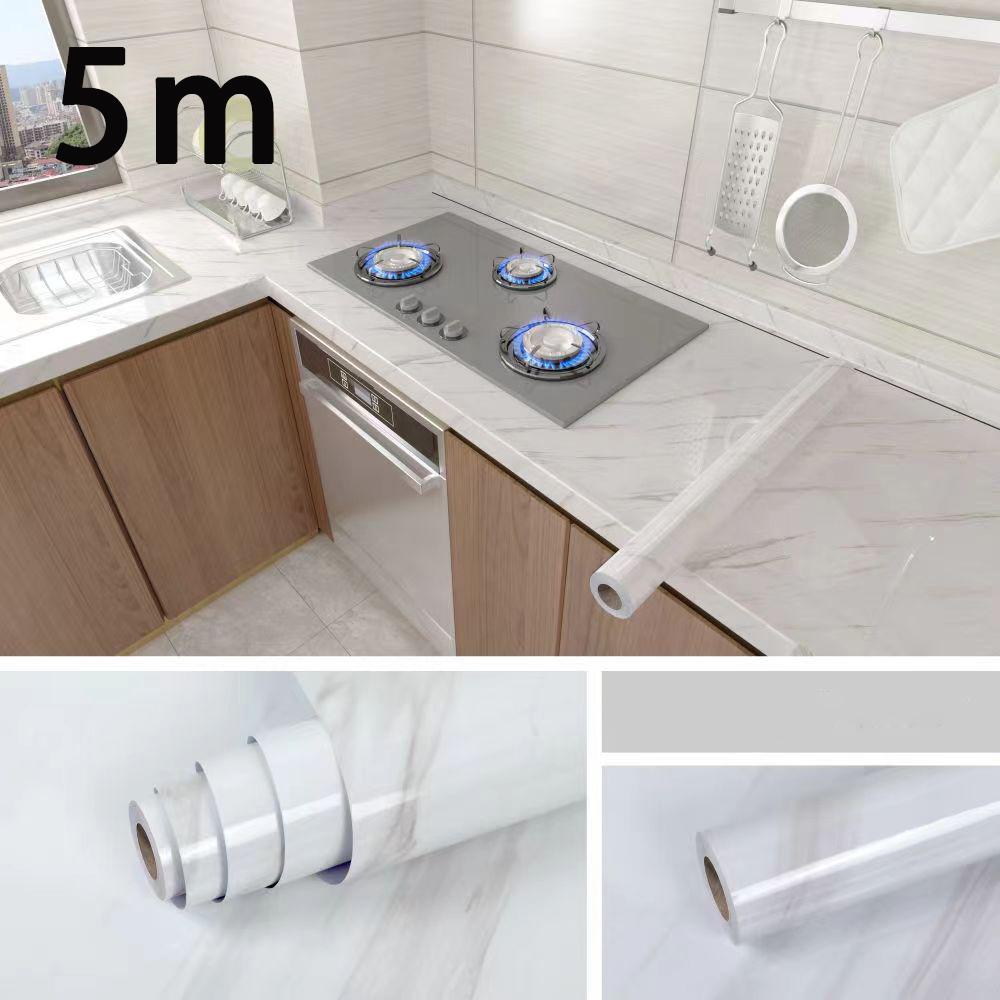 Marble 0.55m PVC self-adhesive waterproof and stain resistant wallpaper living room and kitchen stickers