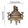 Vintage Alloy Incense Burner Stick Holder Three Legged Hollow Out Mini Sandalwood Incense Burner Tea Ceremony Home Decoration