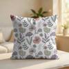 Sketch Flower Funny Pattern Cushion Cover Silky Short Plush Invisible Zipper Dustproof Sofa Pillow Case For Home Decor