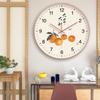 Quartz Clock Wall Clock Silent Good Luck Living Room Round Sweep Second Everything Goes Well Creative Bedroom Clock Wall Hanging