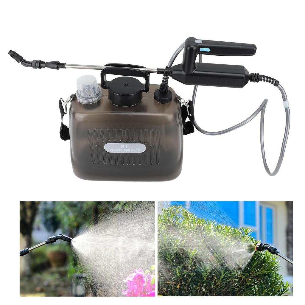 2.1 Gallon Battery Powered Sprayer 2000mAh Battery Electric Sprayer USB Rechargeable Potable Garden Sprayer