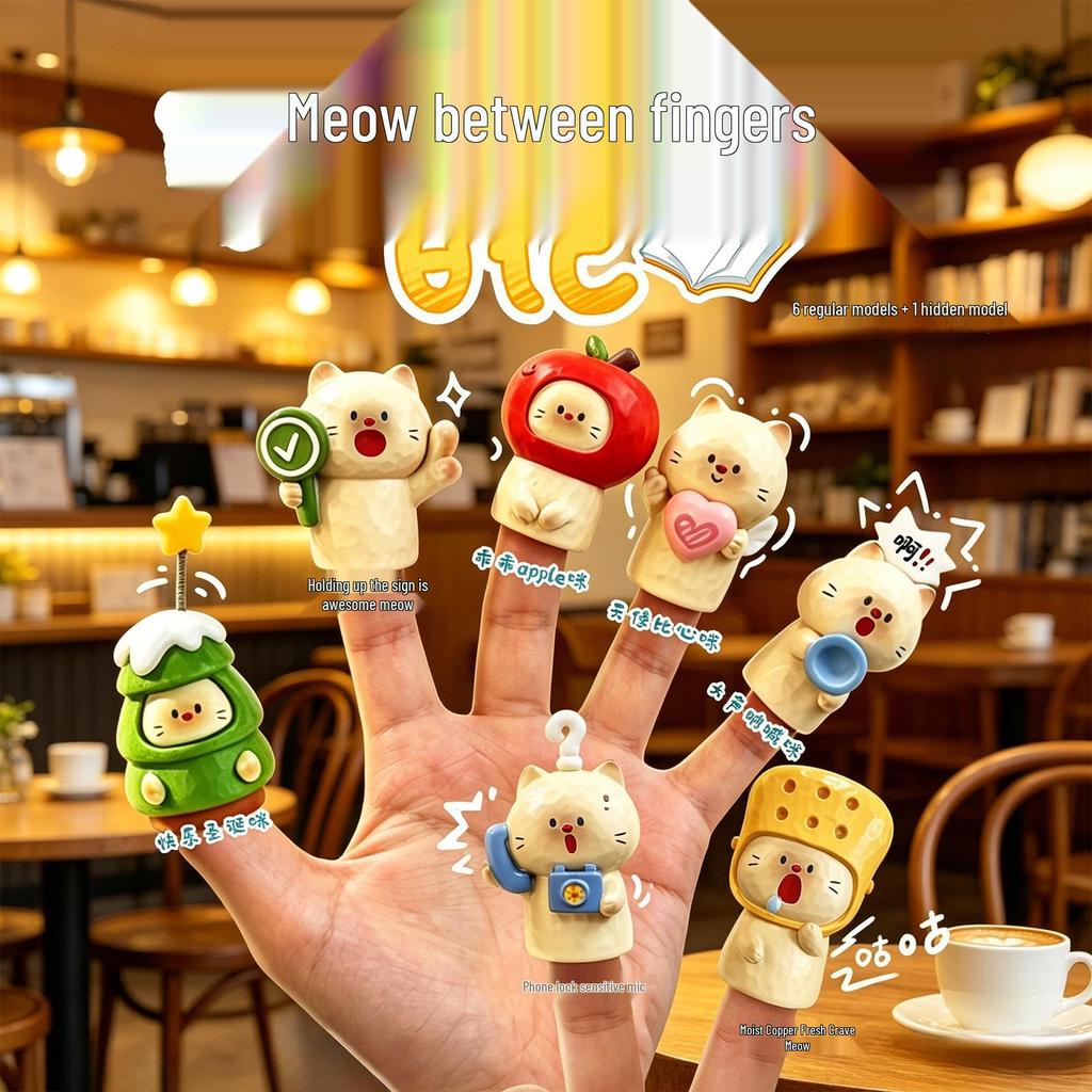 Chao Wan Super Stable Emotion Little Fairy Luo - Second Wave Flocked Blind Box Cute Desktop Decoration Ornament.