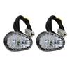 1 Pair   LED Turn Signal Light Indicator Lamp Flush Mount For   YZF R1 R6 R6S Clear