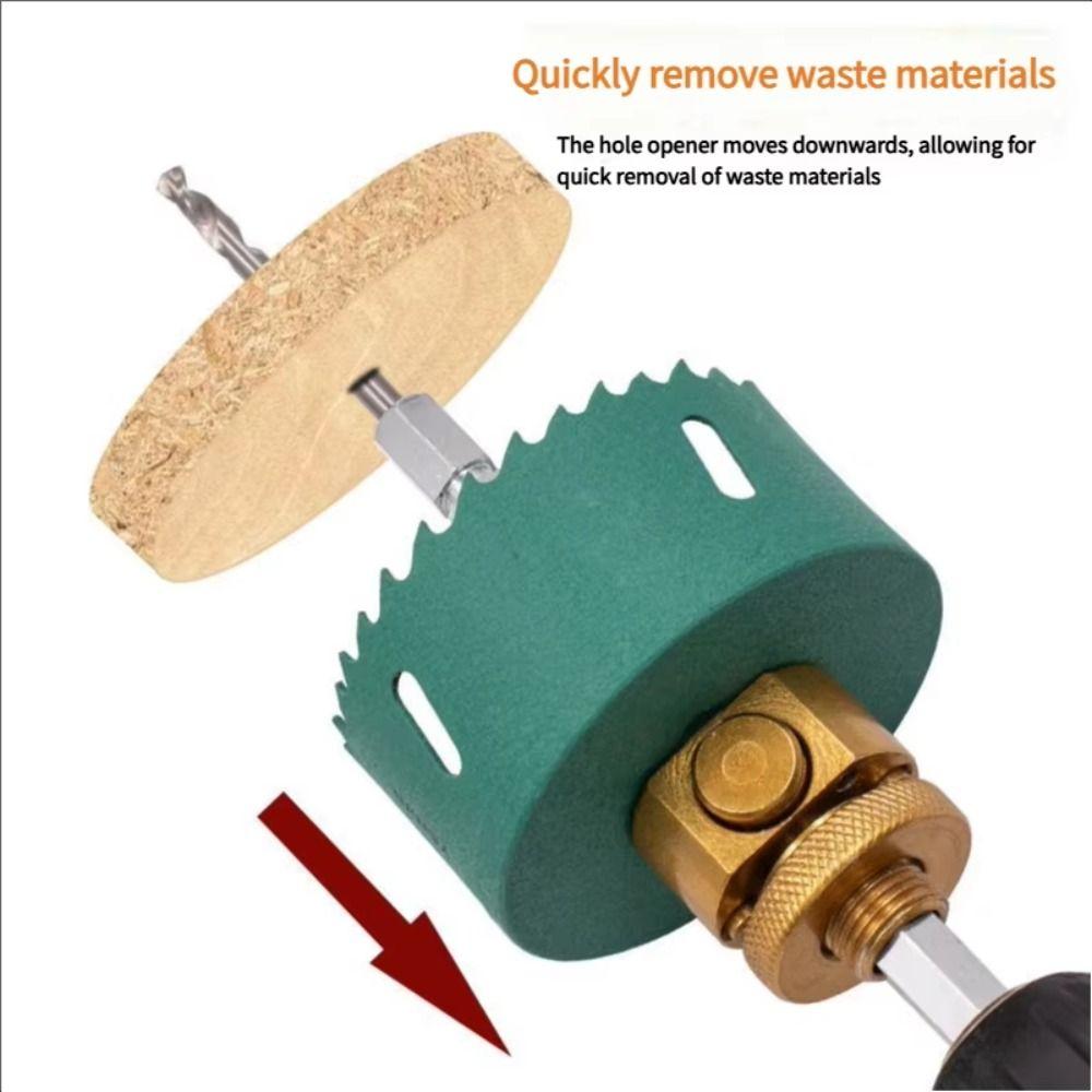Hexagon Shank Quick-Release Hole Opener Bi-Metal Bi-Metal Hole Saw  Woodworking
