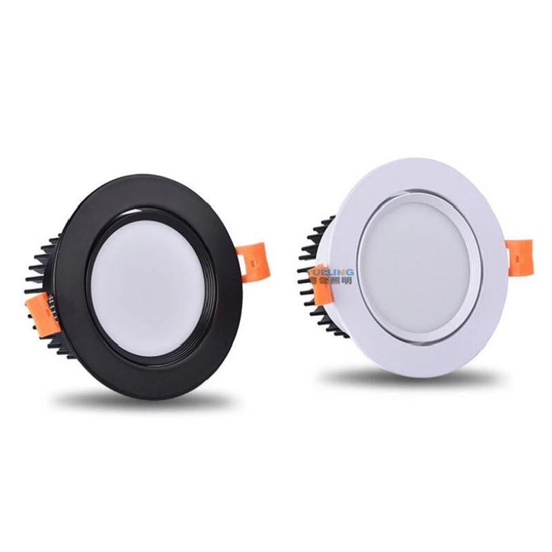 4 Types Dimmable Recessed LED Downlights 5W 7W 9W 12W 15W 18W COB LED Ceiling Lamp Spot Lights AC110-220V Round LED Panel Light