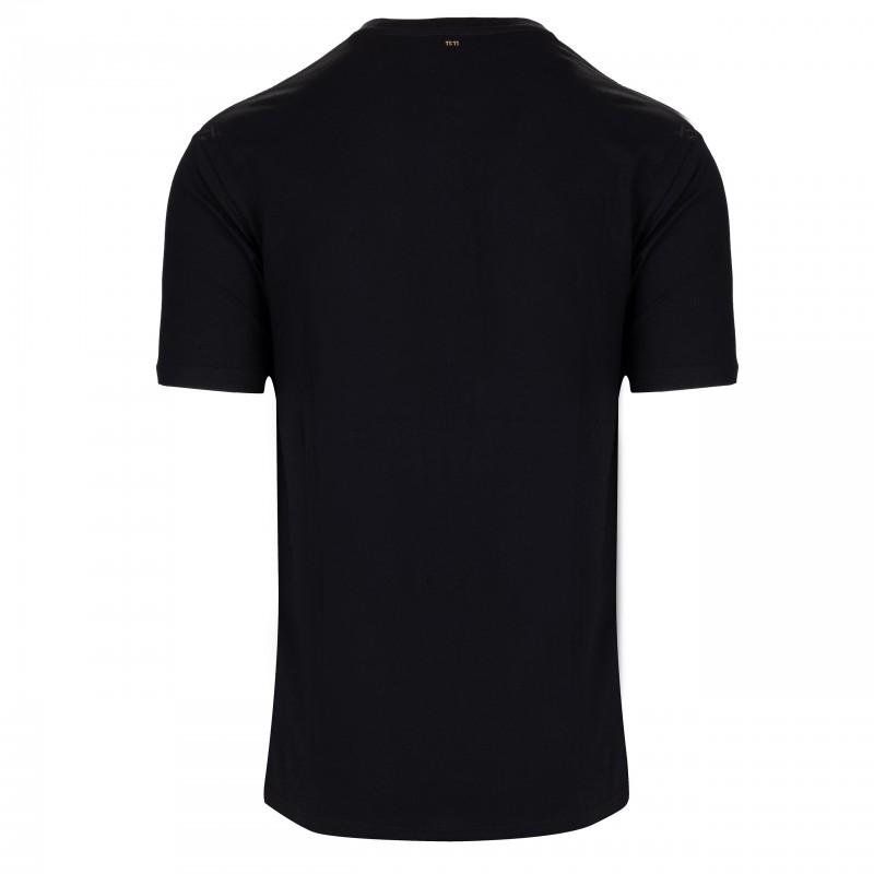 Just Cavalli Milano Men's T-shirt New Jacquard Label Black - Size: M