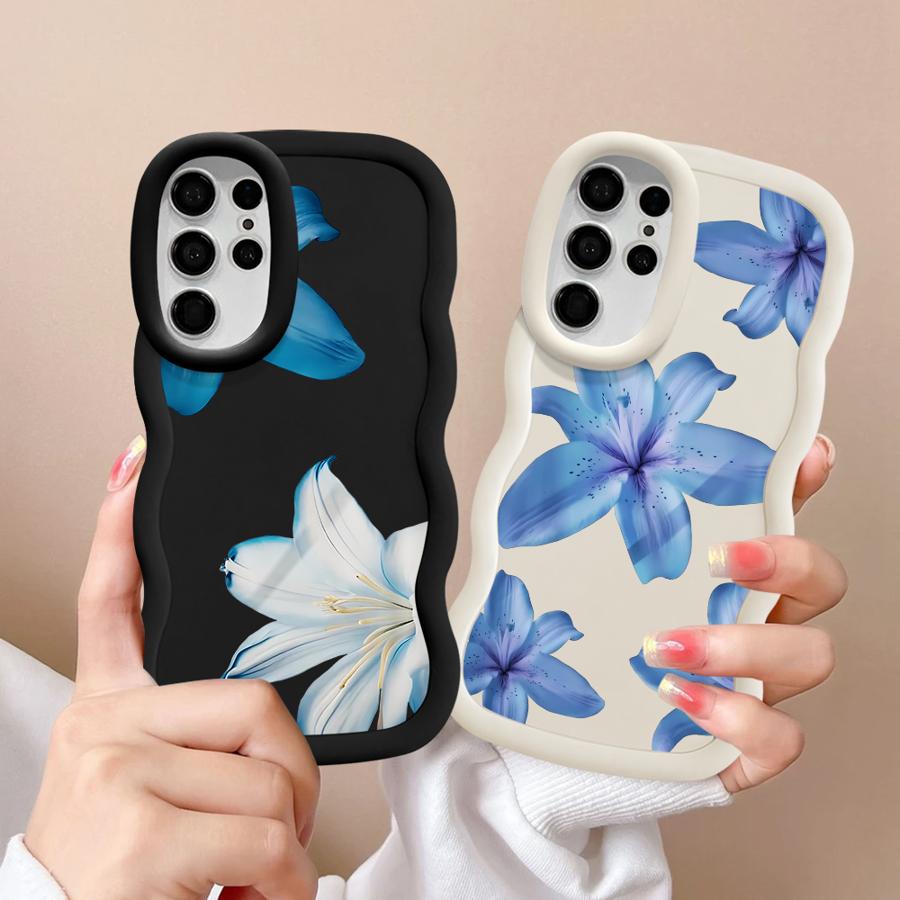 Cartoon Flower Pattern Case for Samsung Galaxy S20 FE S21 A26 S23 Plus S22 Ultra S24 A25 S25 Soft Phone Cover A54 A24 A34 A35