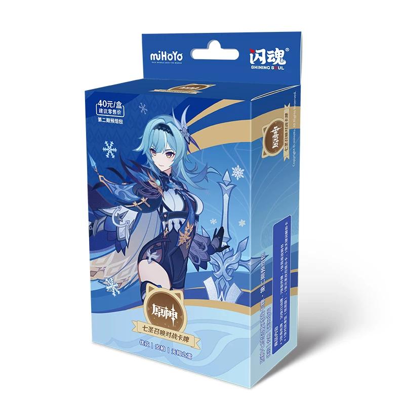 100% Genuine Genshin Impact Card Genius Invokation Tcg Battle Card Hu Tao Raiden Shogun Character Collection Card Kid Toy Gifts