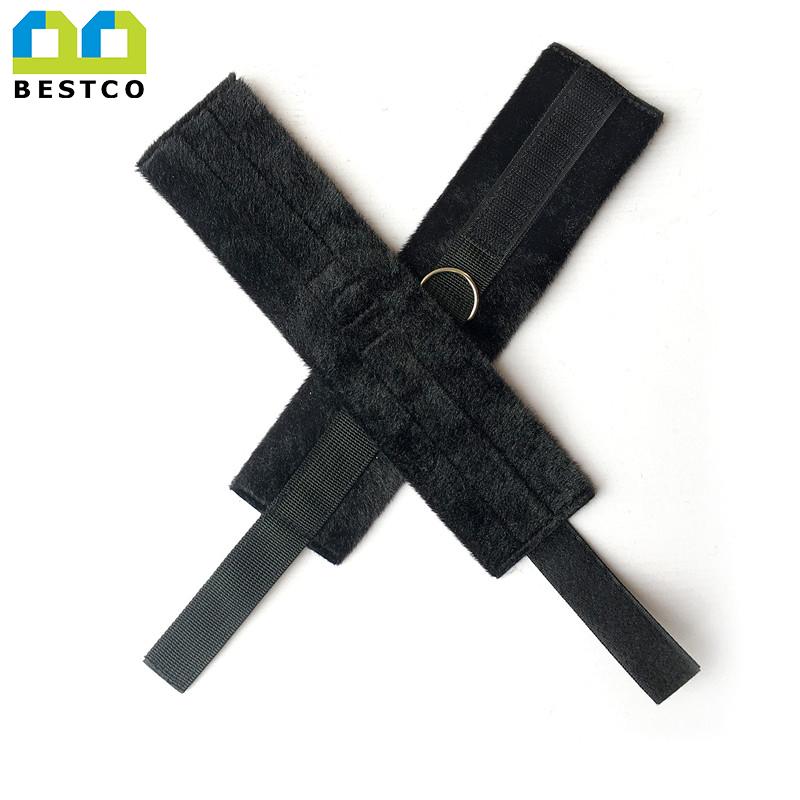 BESTCO 18+ Under Bed Restraints Wrist to Leg Cuffs Slave Fetish BDSM Bondage HandCuffs Adult Sex Toys For Couples Games