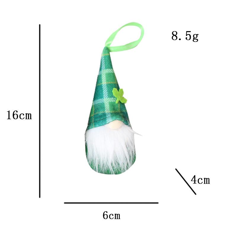 Irish Festival Green Elf Doll Pendant St. Patrick'S Day Window Decoration Ornaments