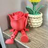 Romantic Red Heart Ornament 3D Printed Love Figurine Valentine's Day Gift for Couples Anniversary Birthday Home Decor Statue
