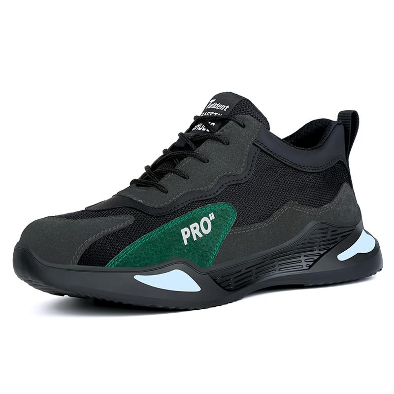 Fashion Sports Shoes Work Boots Puncture-proof Safety Shoes Men Steel Toe Shoes Security Protective Shoes Tactical Boots