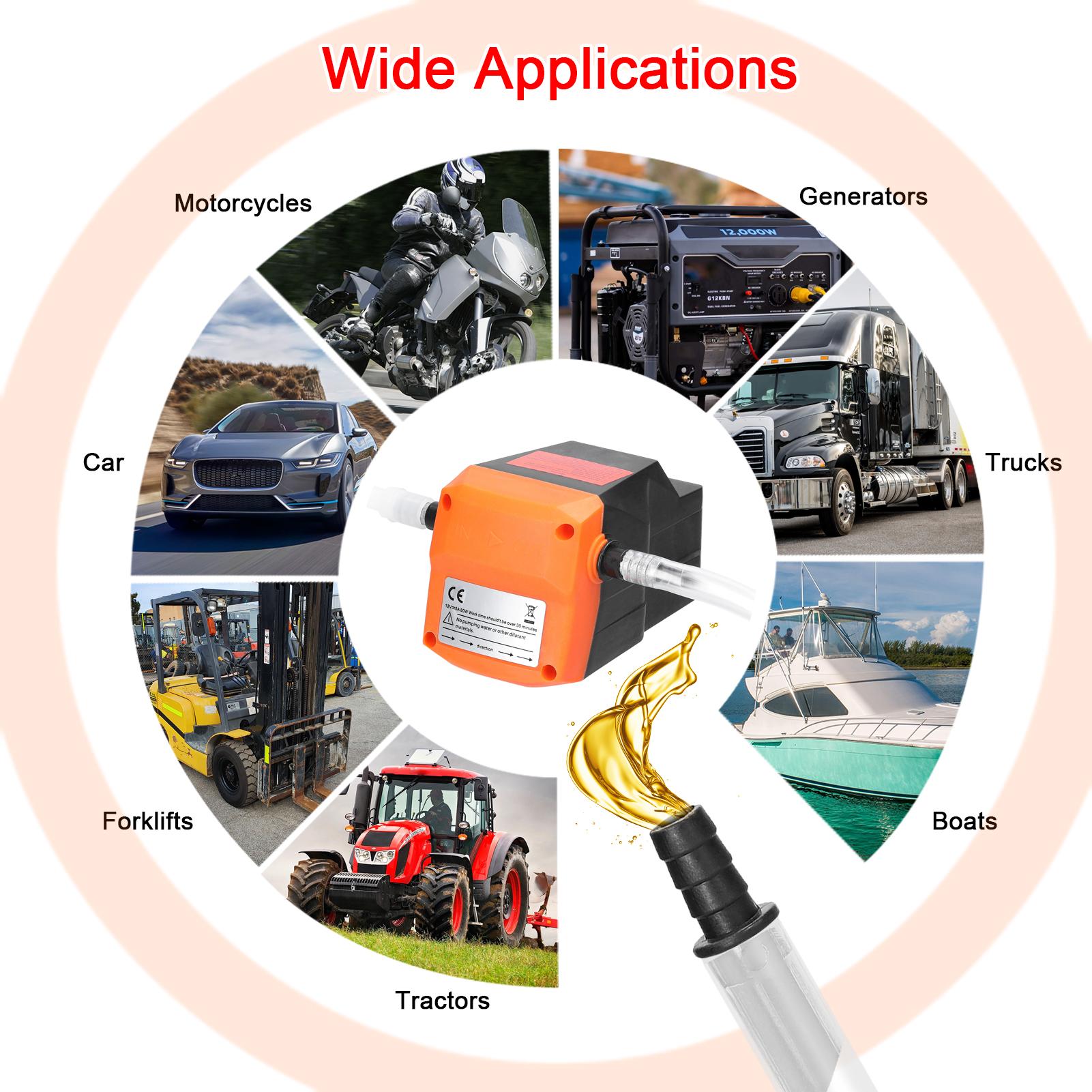 

12 V Portable Oil Extraction Pump Small Pumps Car Motorcycle Truck Ship Tractor Oil Change Pumps