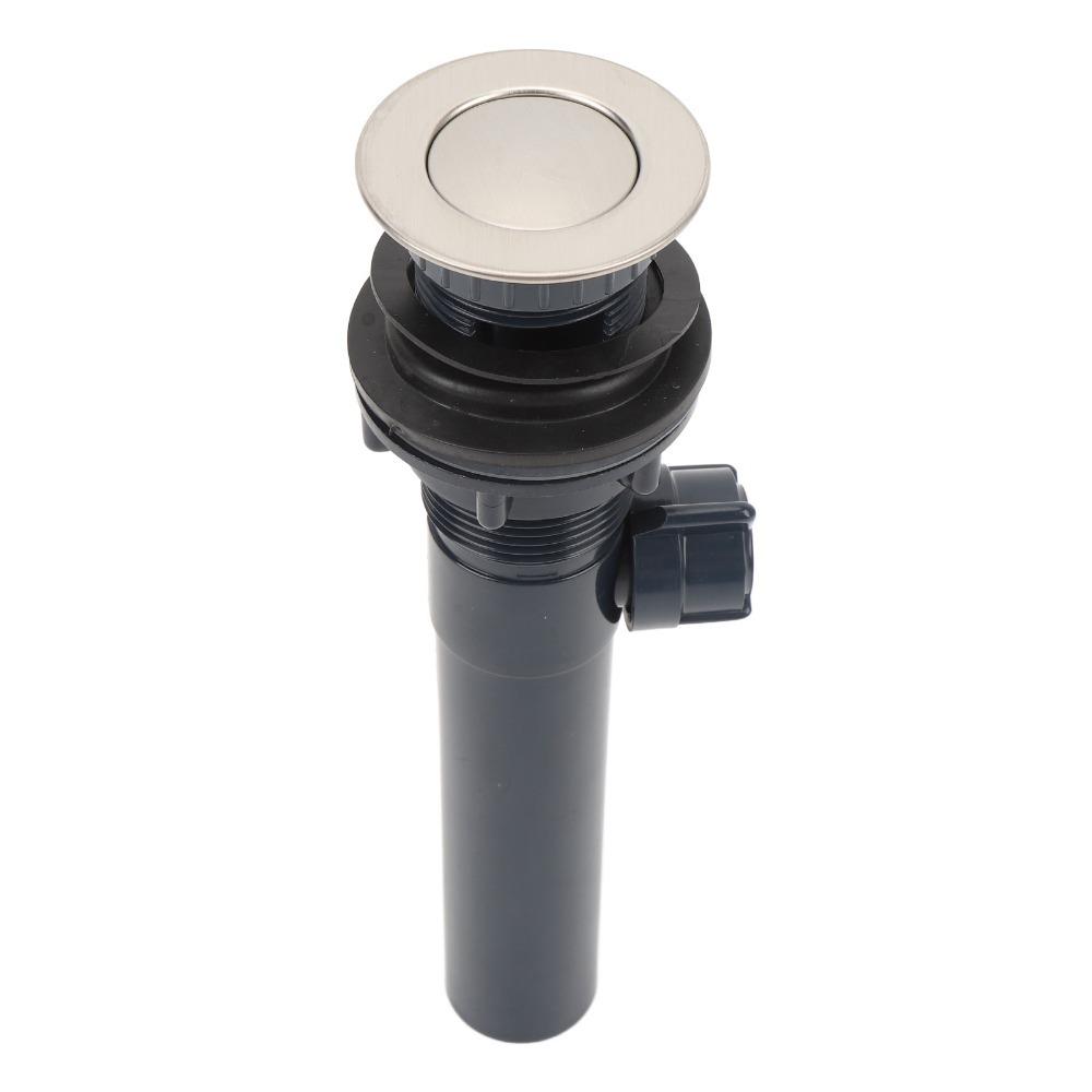 Stainless Steel Sink Drain Assembly Push Bounce Drain Stopper  For Vessel Compatibility