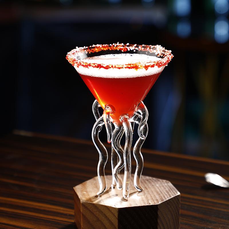 Creative Aquarium 3D Jellyfish Molecular Cocktail Glass For Bar Nightclub Party Scaleph Octopus Alviero Martini Wine Glasses Cup