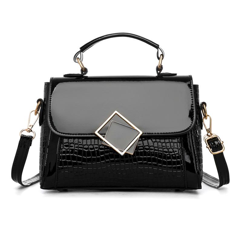 Crossbody Single-shoulder Bag Ladies' Handbag Fashionable Color-blocking Trendy Hand-held Small Square Bag