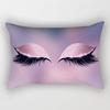 Eyelash Pillow Case European and American Fashion Sleep Waist Pillow Case Living Room Sofa Cushion Pillow Core