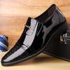 Fashion Mens Oxford Men Leather Dress Shoes Fashion Business Men Shoes Men Dress Pointed Shoes Wedding Shoes Zapatos Hombre