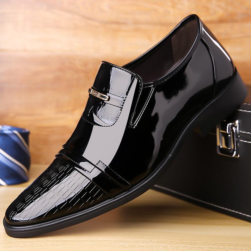 Fashion Mens Oxford Men Leather Dress Shoes Fashion Business Men Shoes Men Dress Pointed Shoes Wedding Shoes Zapatos Hombre