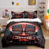 Stylized Tribal Mask Pattern. Bedding Sets Duvet Cover Sets Duvet Covers Pillowcases(1*Duvet Cover 2*Pillowcases Without Duvet Insert)