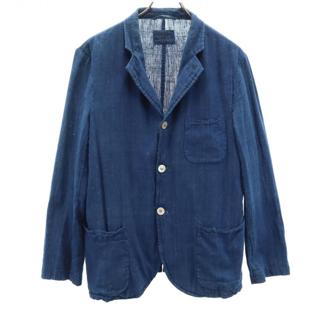 Made In Italy Long Sleeve Denim Tailored Jacket M Blue Men's Used