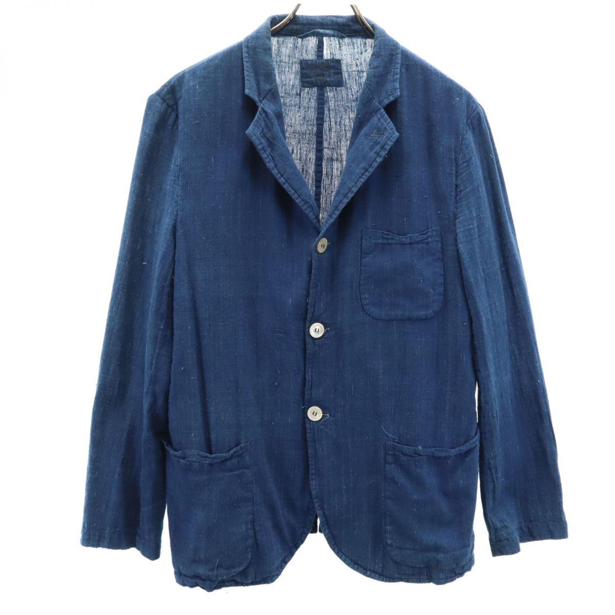 

made in Italy Long sleeve denim tailored jacket M Blue Men s Used