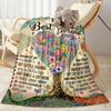 Friendship Poem Blanket Blanket Comfortable Great for Chair Seaside Livingroom Four Seasons Multipurpose Modern