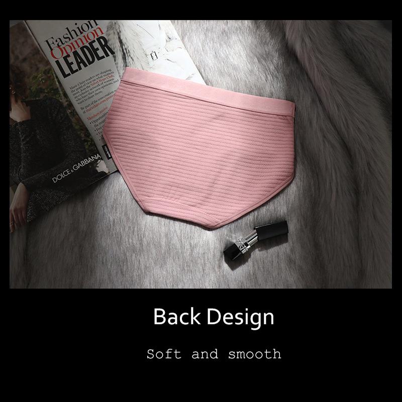 Sexy bavlněný rozkrok Průhledné kalhotky v pase s nízkým vzrůstem Bez stopy Velká velikost Pohodlné Prodyšné spodní prádlo 3ks/šarže DULASI