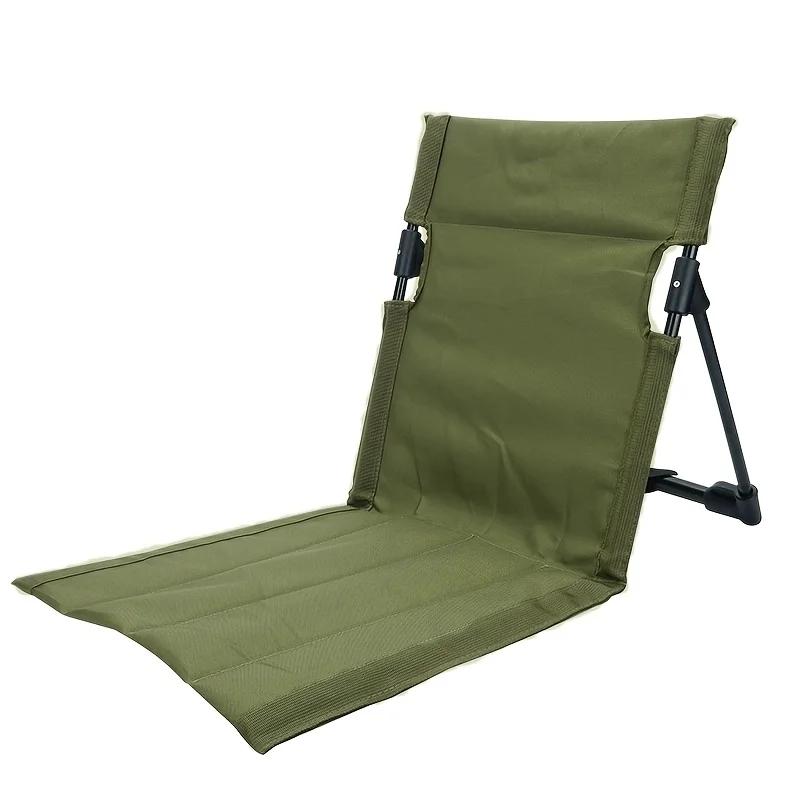 Ultra Light Portable 1pc Outdoor Folding Chair Convenient Camping Backrest Chair Lightweight for Beach Garden Outdoor Activities