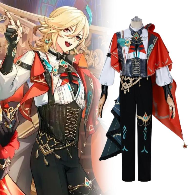 Genshin Impact Alhaitham Kaveh Cosplay Costume With Accessories For Game Role Play