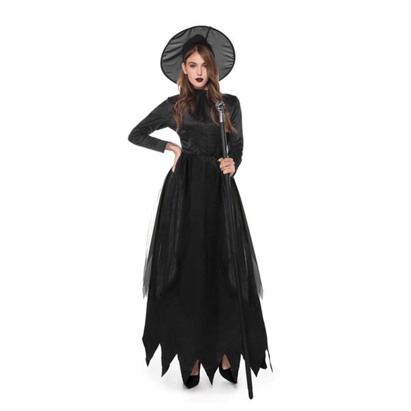 Halloween Dark Witch Horror Demon Vampire Witch Cosplay Stage Costume