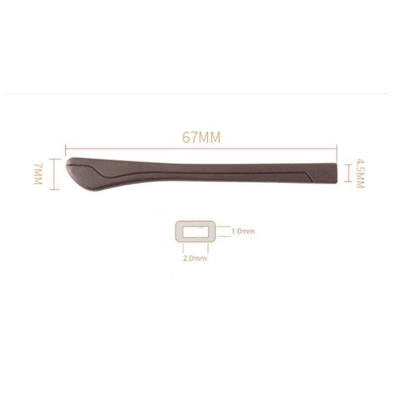 Glasses Foot Covers Flat Hole Metal Temples Accessories Rubber Leg Covers Non-slip Glasses Frame Accessories