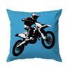 1 Pc Motorcycle Rider Pillow Cover For Home Living Room Bedroom Sofa Office Decorative Pillowcase Soft Throw Pillows 45*45 Cm