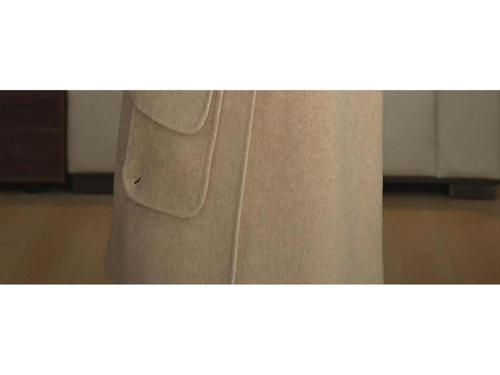 2025 Autumn/Winter Women's Alpaca Wool Hand-sewn Loose Fit Scarf Style Coat