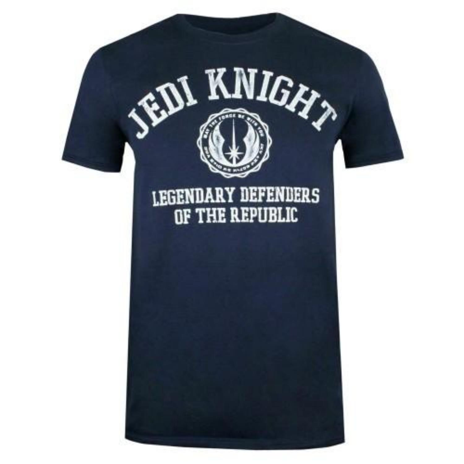 STAR WARS Mens Legendary Defenders Of The Republic Jedi Knight T-Shirt S чёрный
