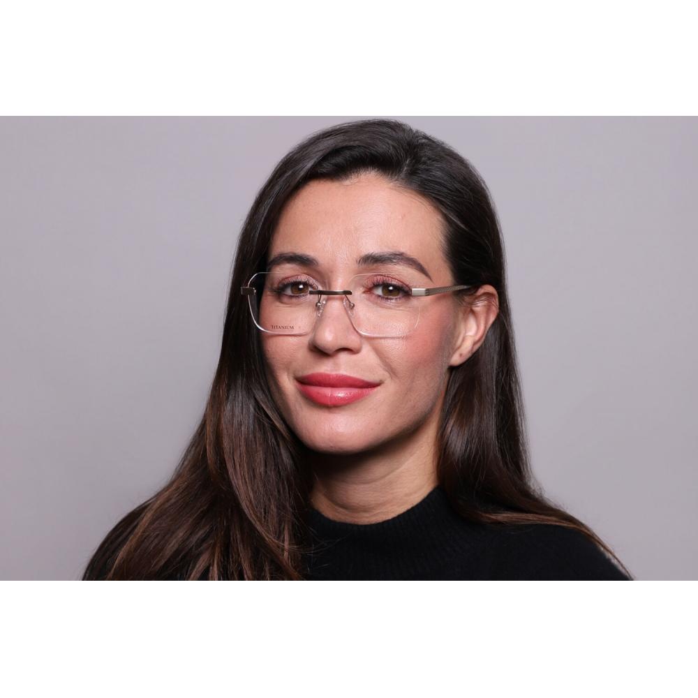 Rimless Square Gold SmaRtbuy Collection Kendra Rt 0038 C16 Fashion Unisex Eyeglasses