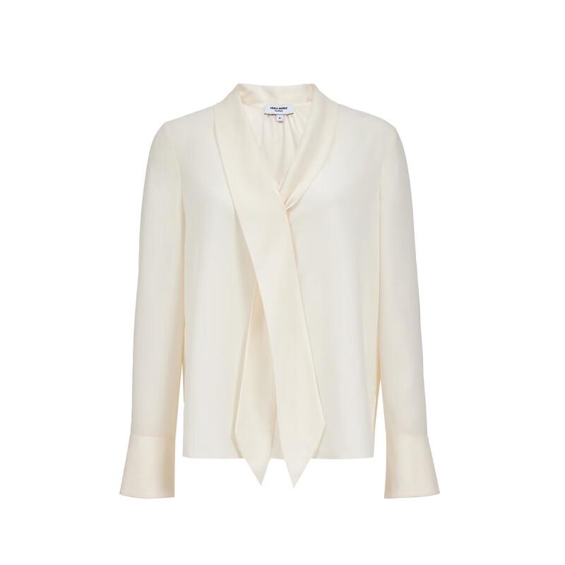 VEROMODA Women's V-Neck Tie-Detail Loose Blouse