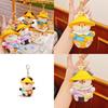 Cartoon Guinea Pig Plush Keyring With Hat And Clothing Design For Kids Backpack Accessories