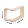 Hölzliches schwebendes Eckregal Platzsparend Dekoratives trapezförmiges Eckregal Modern Große Kapazität Statue Organizer