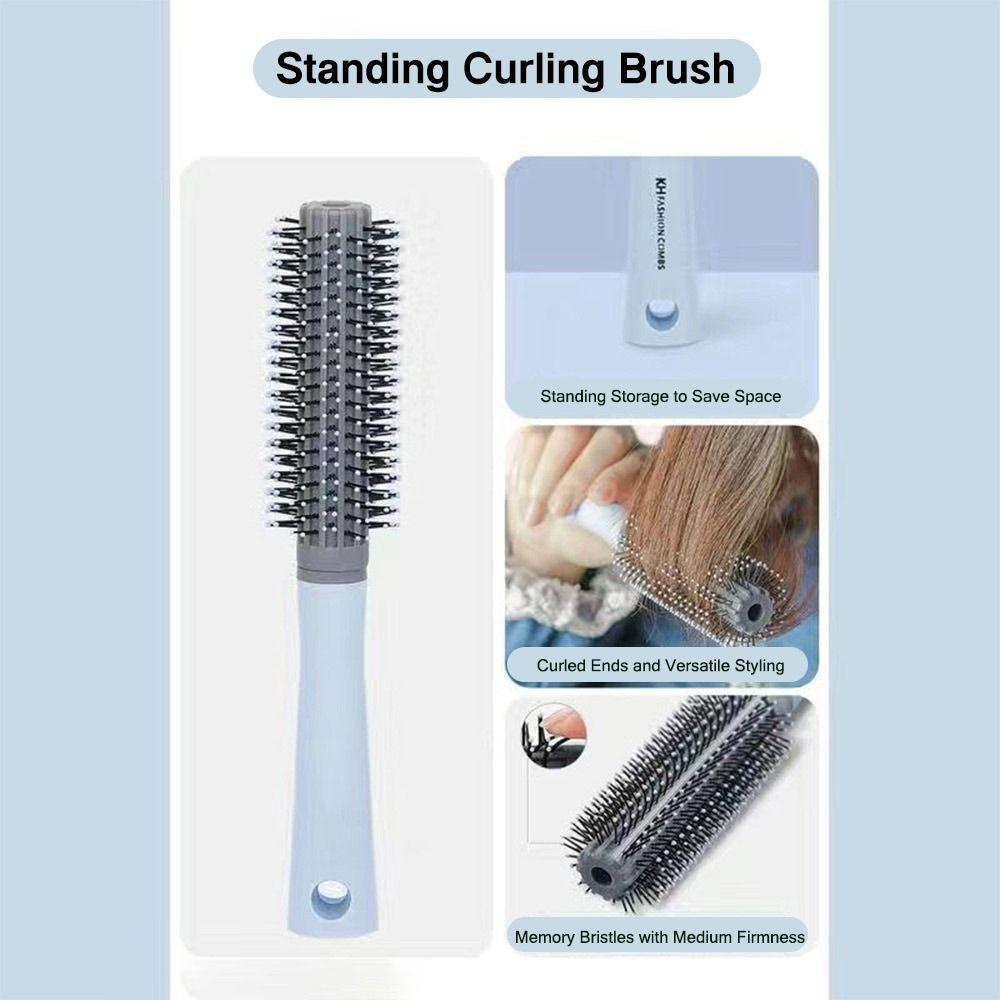 Schnelleres Föhnen Haarbürsten Belüfteter Gebogener Lockenkamm Mode Kissenbürste für Frauen
