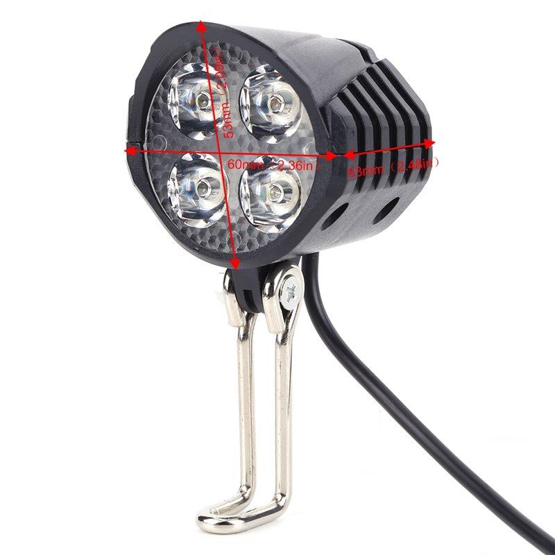 Fresh High Power 18W LED Electric Bicycle Bike Light With Horn, Waterproof IPX5 Rating For E-Bikes